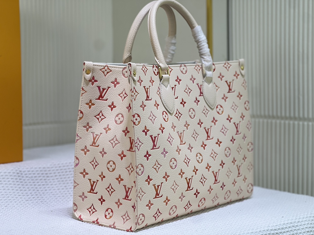 35cm MM ルイヴィトン オンザゴー Monogram Reverse スーパーコピー   M45321 M44572LVバッグ国内発送後払い可能代引き